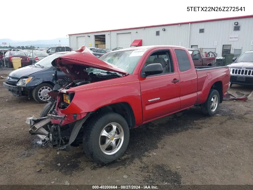 2006 Toyota Tacoma VIN: 5TETX22N26Z272541 Lot: 40200664