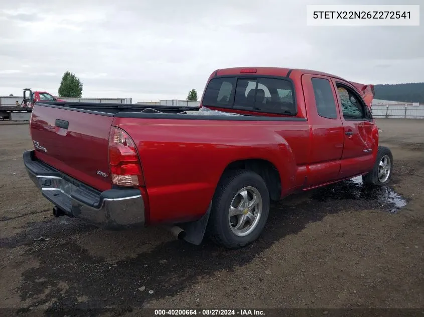 2006 Toyota Tacoma VIN: 5TETX22N26Z272541 Lot: 40200664