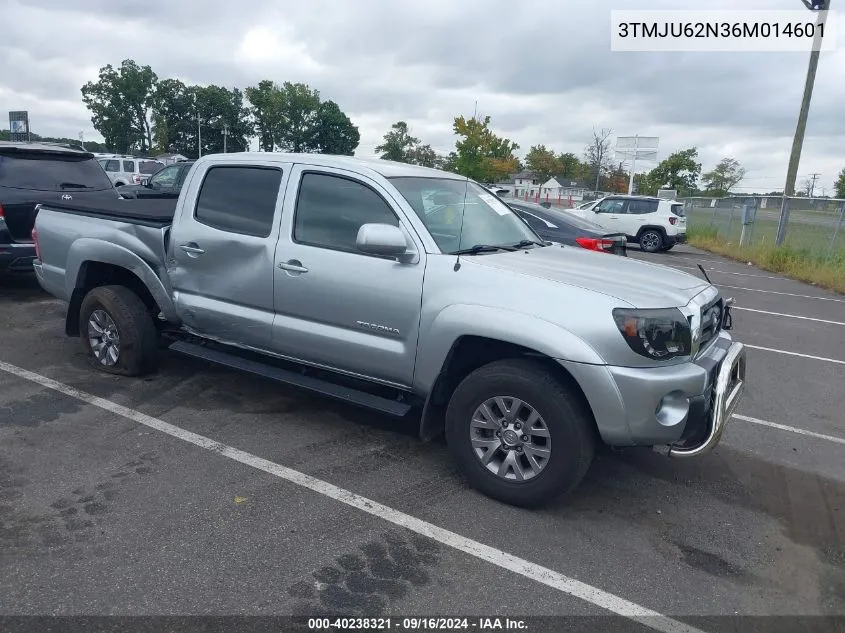 2006 Toyota Tacoma Double Cab Prerunner VIN: 3TMJU62N36M014601 Lot: 40238321