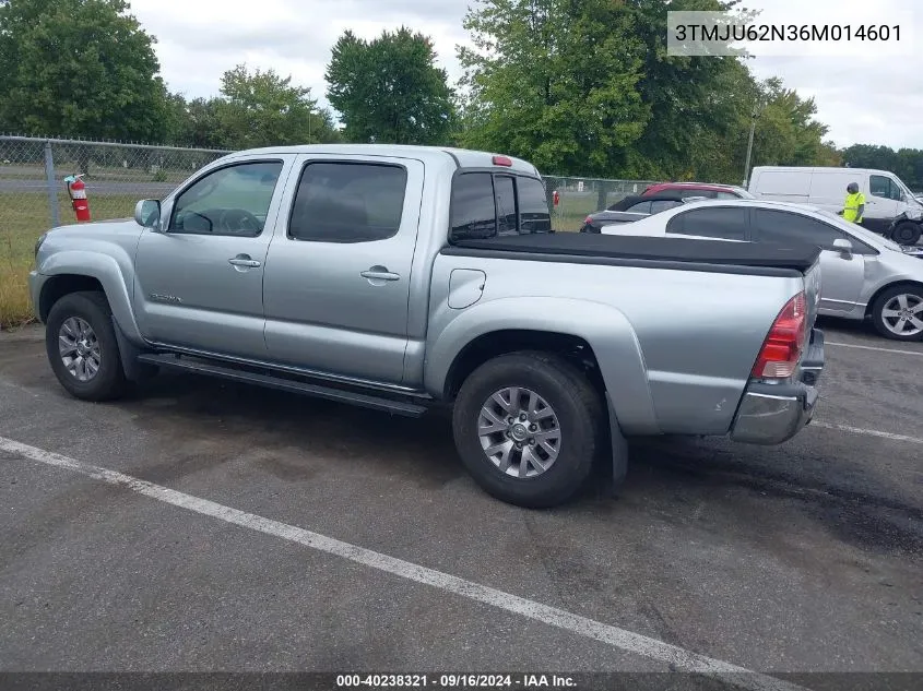 2006 Toyota Tacoma Double Cab Prerunner VIN: 3TMJU62N36M014601 Lot: 40238321