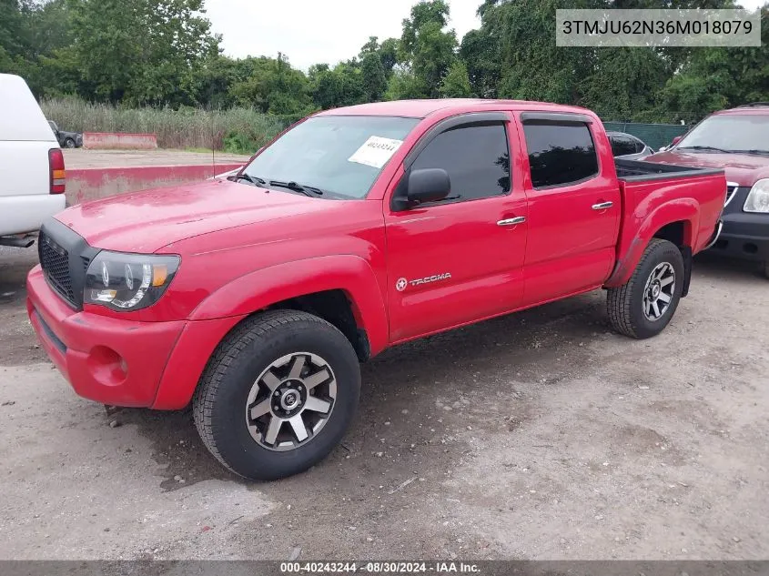 2006 Toyota Tacoma Prerunner V6 VIN: 3TMJU62N36M018079 Lot: 40243244