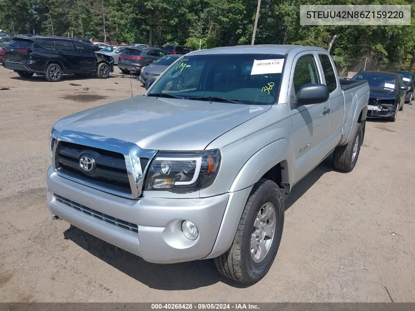 2006 Toyota Tacoma Access Cab VIN: 5TEUU42N86Z159220 Lot: 40268428