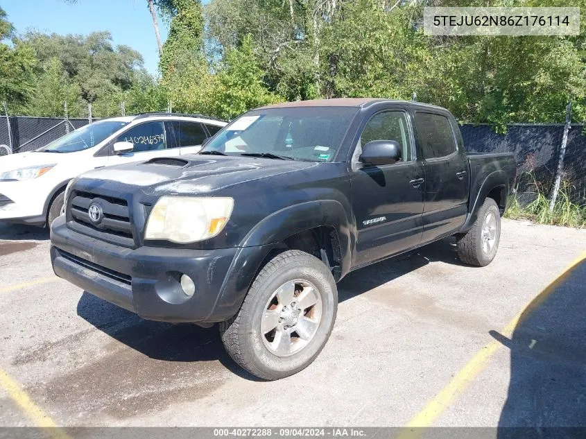 5TEJU62N86Z176114 2006 Toyota Tacoma Double Cab Prerunner