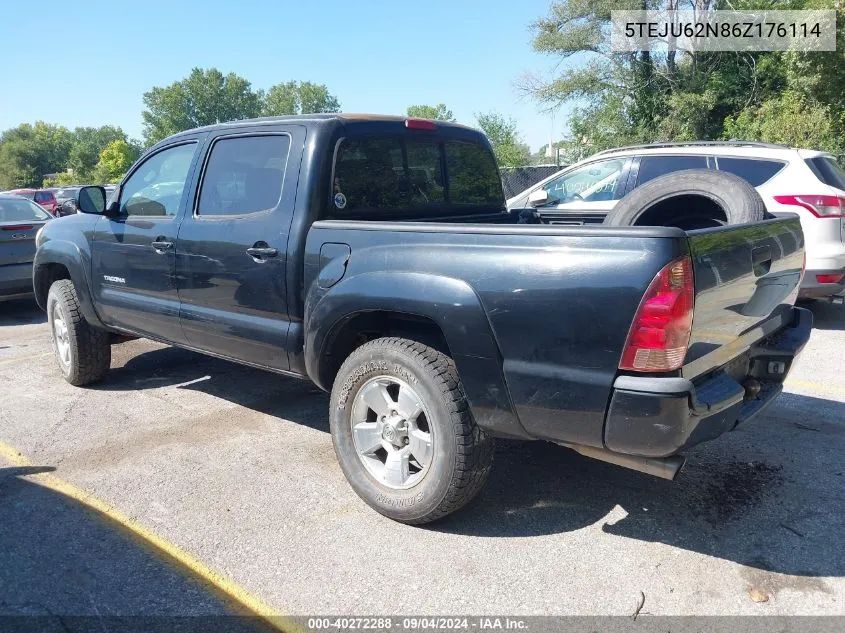 5TEJU62N86Z176114 2006 Toyota Tacoma Double Cab Prerunner