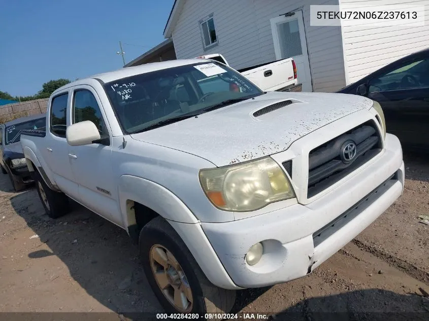 2006 Toyota Tacoma Prerunner V6 VIN: 5TEKU72N06Z237613 Lot: 40284280