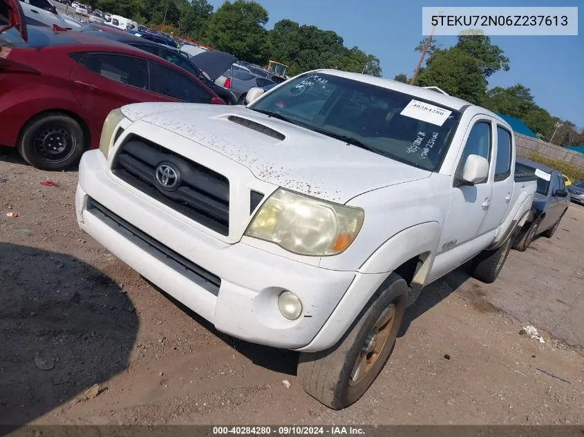 2006 Toyota Tacoma Prerunner V6 VIN: 5TEKU72N06Z237613 Lot: 40284280