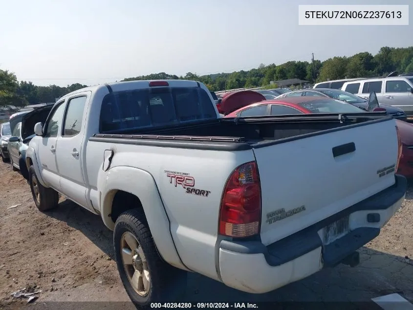 2006 Toyota Tacoma Prerunner V6 VIN: 5TEKU72N06Z237613 Lot: 40284280