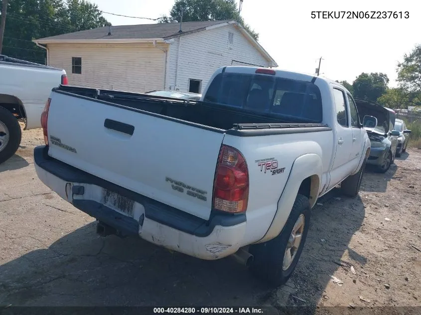 2006 Toyota Tacoma Prerunner V6 VIN: 5TEKU72N06Z237613 Lot: 40284280