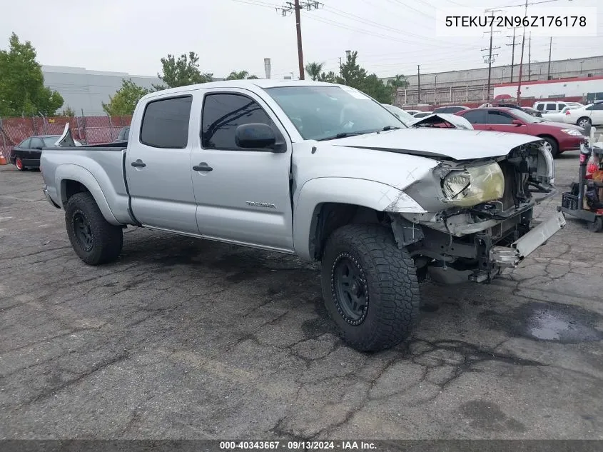 2006 Toyota Tacoma Prerunner V6 VIN: 5TEKU72N96Z176178 Lot: 40343667