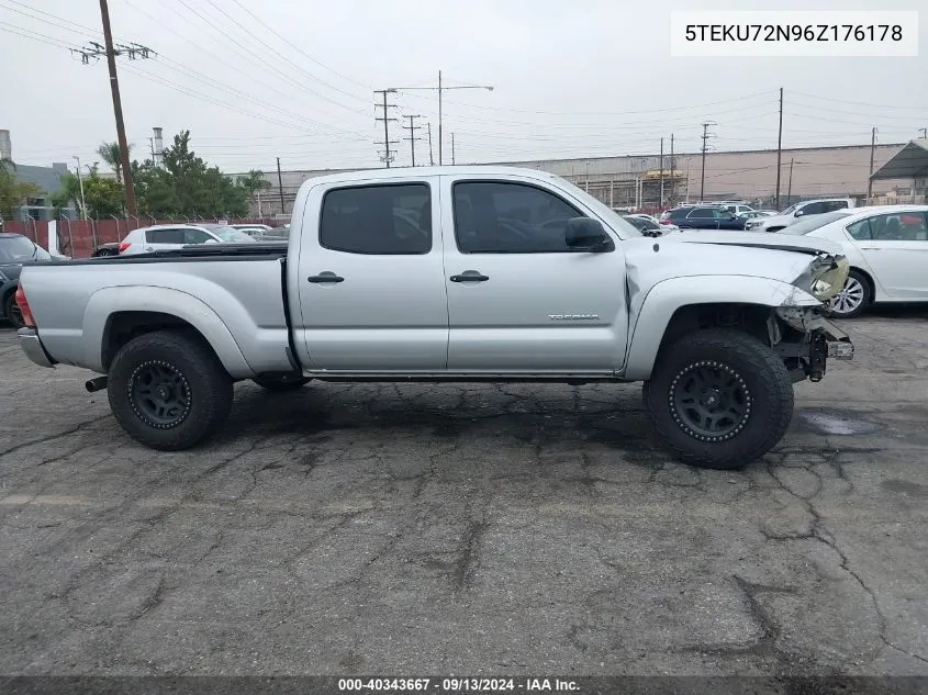 2006 Toyota Tacoma Prerunner V6 VIN: 5TEKU72N96Z176178 Lot: 40343667