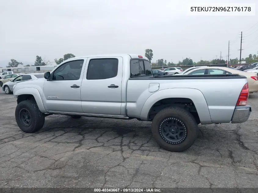 2006 Toyota Tacoma Prerunner V6 VIN: 5TEKU72N96Z176178 Lot: 40343667