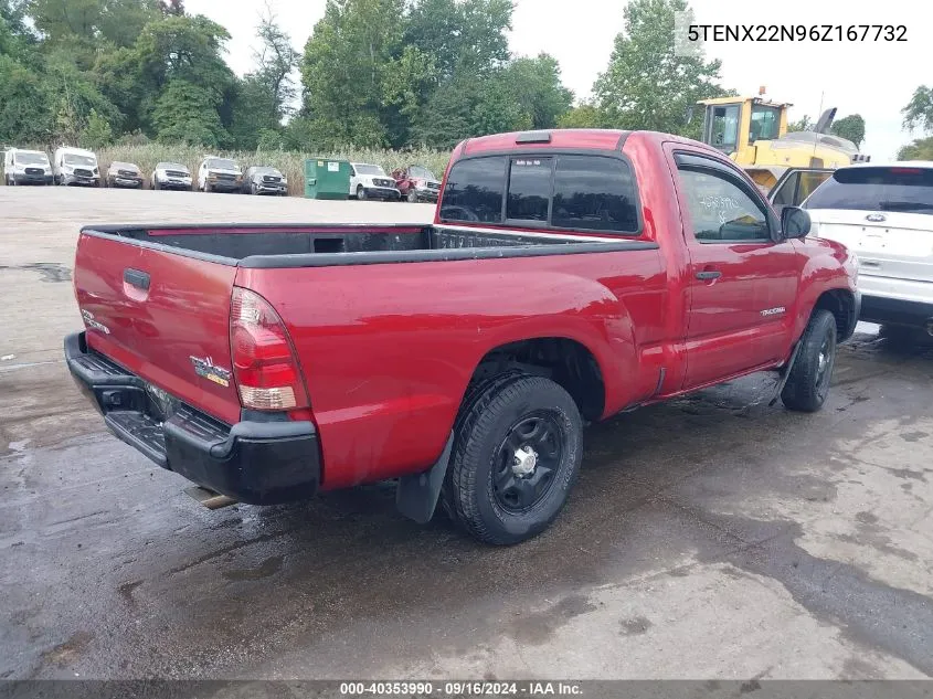 2006 Toyota Tacoma VIN: 5TENX22N96Z167732 Lot: 40353990