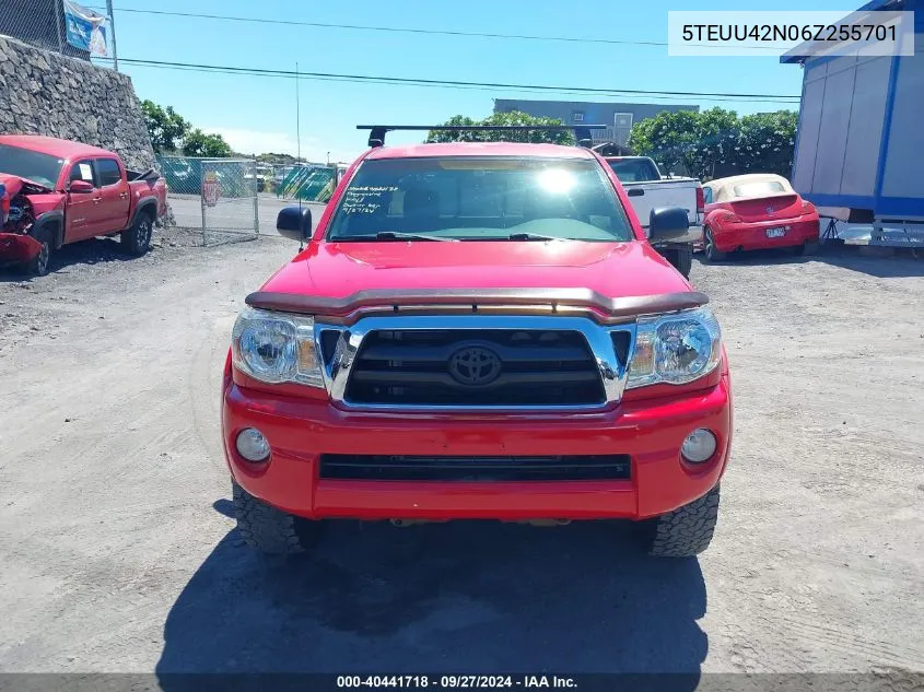 2006 Toyota Tacoma Base V6 VIN: 5TEUU42N06Z255701 Lot: 40441718