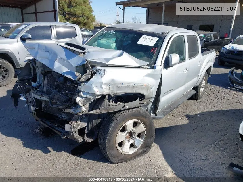 2006 Toyota Tacoma Prerunner V6 VIN: 5TEJU62N06Z211907 Lot: 40470919