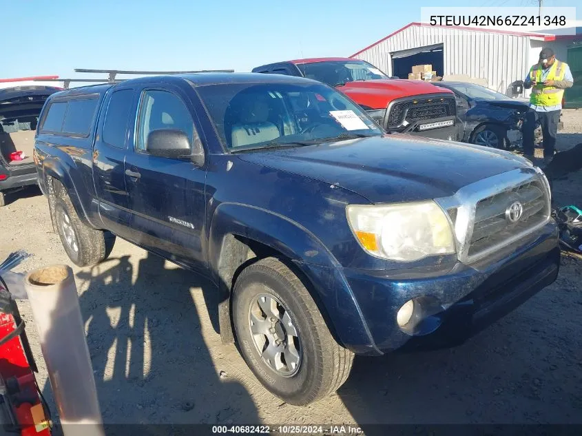 2006 Toyota Tacoma Access Cab VIN: 5TEUU42N66Z241348 Lot: 40682422