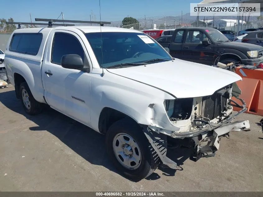 2006 Toyota Tacoma VIN: 5TENX22N96Z157394 Lot: 40696582