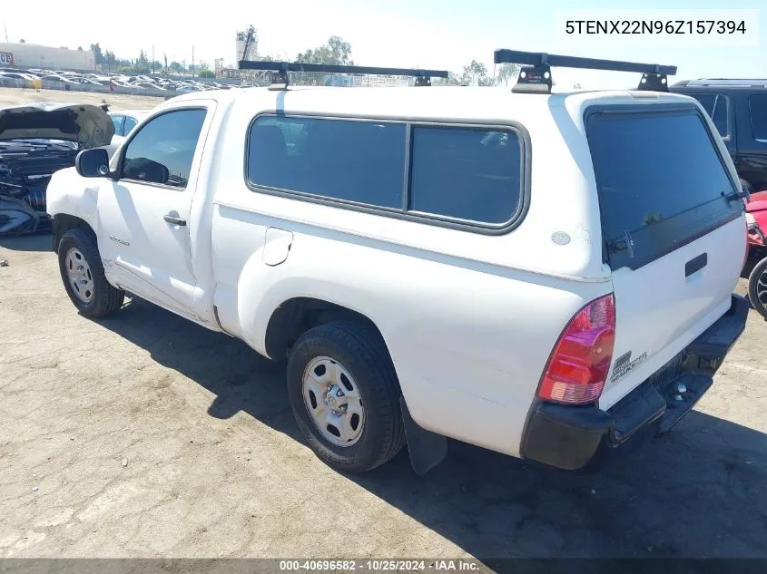 2006 Toyota Tacoma VIN: 5TENX22N96Z157394 Lot: 40696582