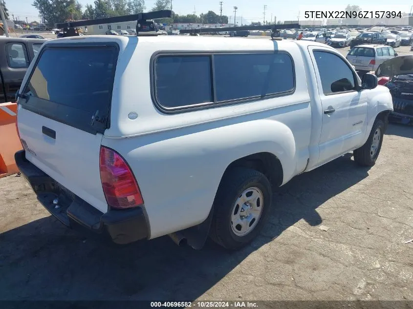 2006 Toyota Tacoma VIN: 5TENX22N96Z157394 Lot: 40696582