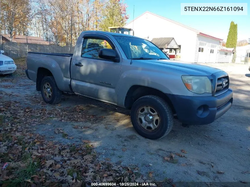 2006 Toyota Tacoma VIN: 5TENX22N66Z161094 Lot: 40699604