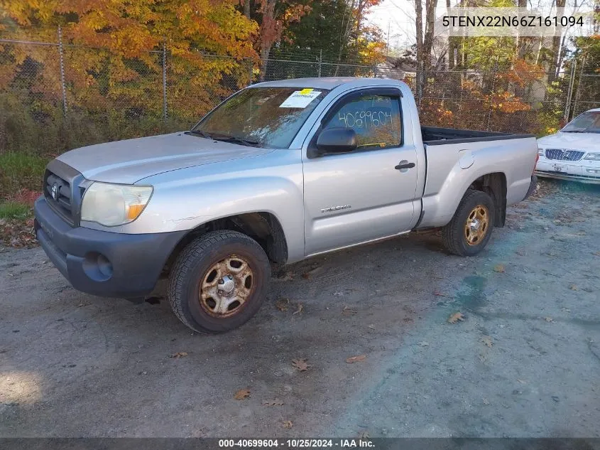 2006 Toyota Tacoma VIN: 5TENX22N66Z161094 Lot: 40699604