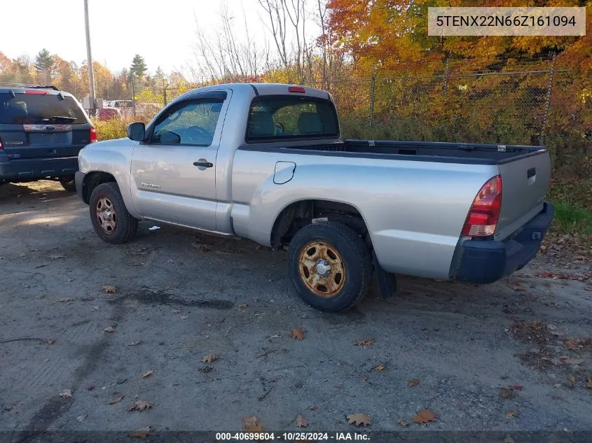 2006 Toyota Tacoma VIN: 5TENX22N66Z161094 Lot: 40699604