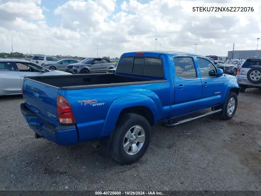 2006 Toyota Tacoma Dbl Cab Prerunner Lng Bed VIN: 5TEKU72NX6Z272076 Lot: 40725600