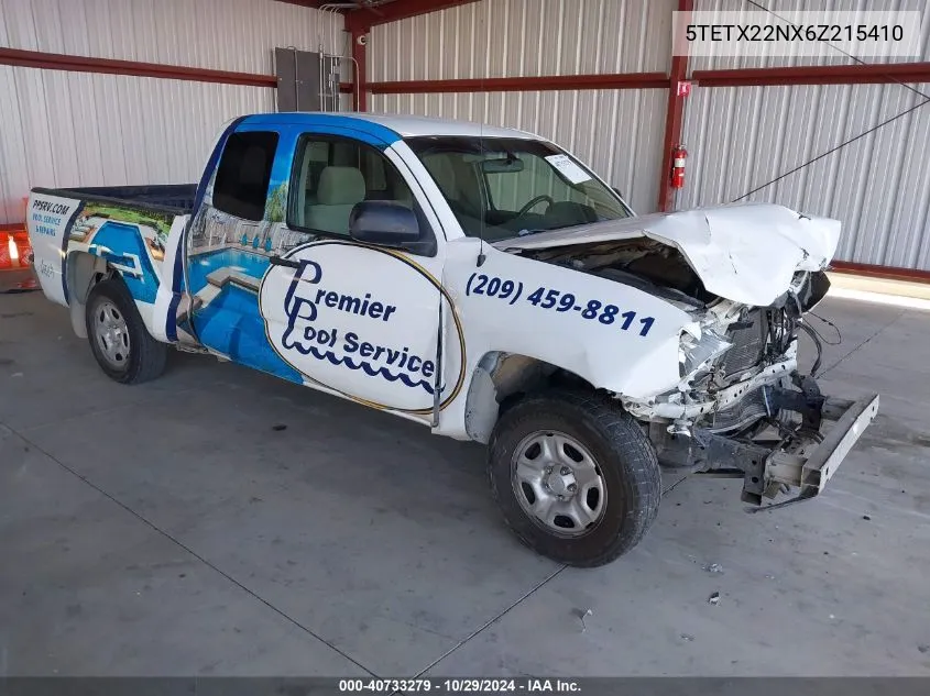 2006 Toyota Tacoma VIN: 5TETX22NX6Z215410 Lot: 40733279