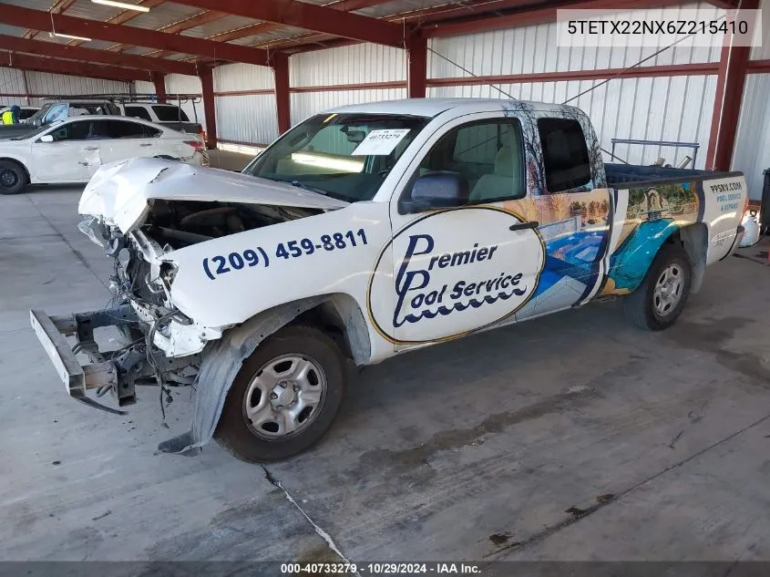 2006 Toyota Tacoma VIN: 5TETX22NX6Z215410 Lot: 40733279