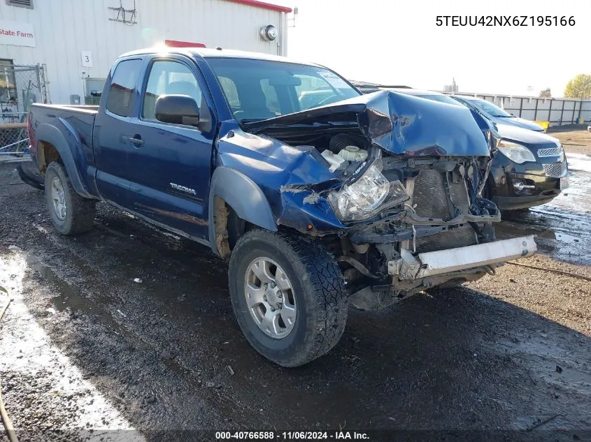 2006 Toyota Tacoma Base V6 VIN: 5TEUU42NX6Z195166 Lot: 40766588