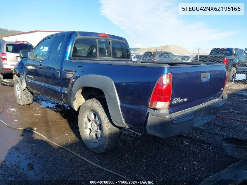 2006 Toyota Tacoma Base V6 VIN: 5TEUU42NX6Z195166 Lot: 40766588