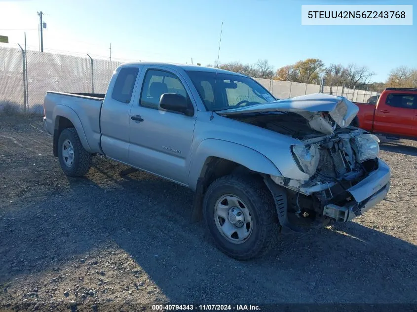 5TEUU42N56Z243768 2006 Toyota Tacoma Base V6