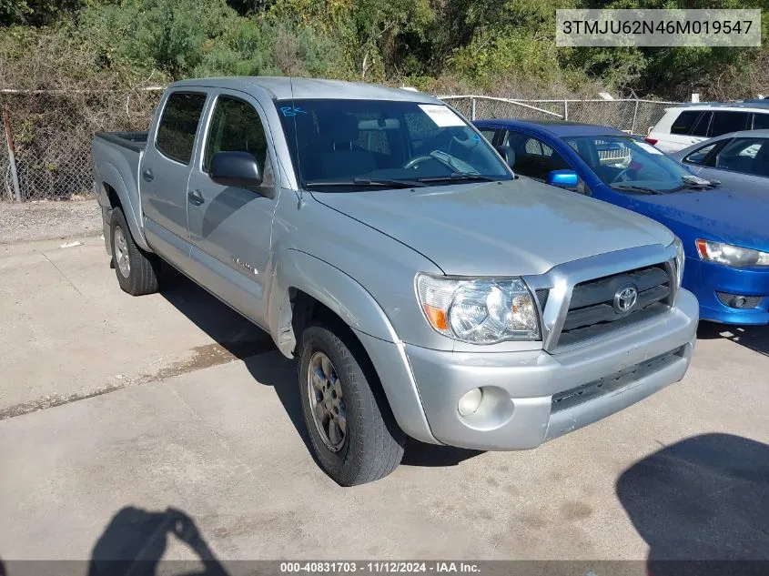 2006 Toyota Tacoma Prerunner V6 VIN: 3TMJU62N46M019547 Lot: 40831703