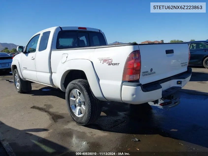 5TETU62NX6Z223863 2006 Toyota Tacoma Prerunner Access Cab