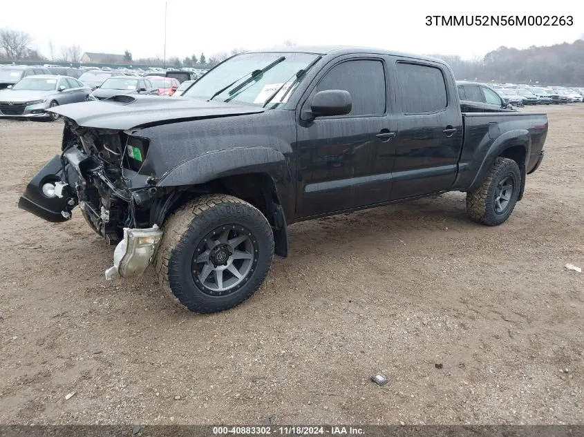 2006 Toyota Tacoma Double Cab Long Bed VIN: 3TMMU52N56M002263 Lot: 40883302