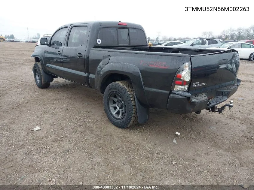 2006 Toyota Tacoma Double Cab Long Bed VIN: 3TMMU52N56M002263 Lot: 40883302