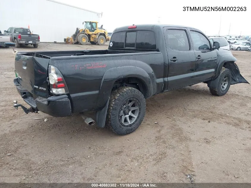 2006 Toyota Tacoma Double Cab Long Bed VIN: 3TMMU52N56M002263 Lot: 40883302