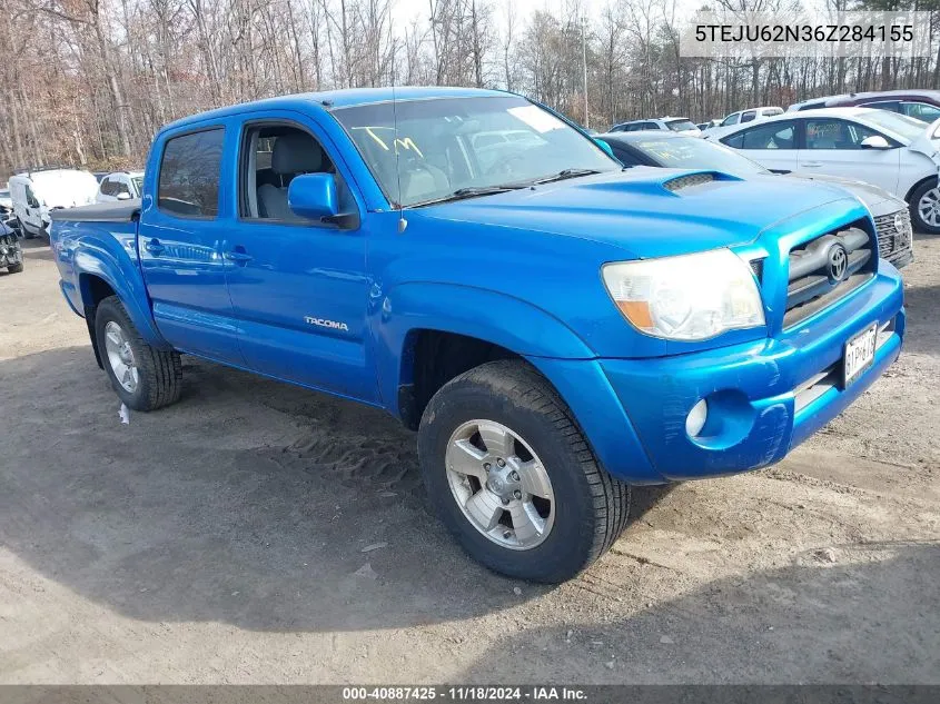 2006 Toyota Tacoma Prerunner V6 VIN: 5TEJU62N36Z284155 Lot: 40887425