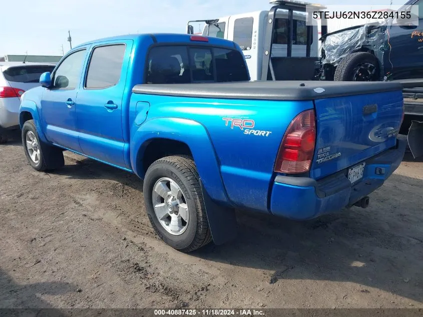 2006 Toyota Tacoma Prerunner V6 VIN: 5TEJU62N36Z284155 Lot: 40887425