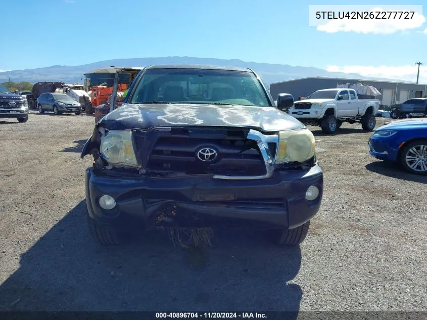 2006 Toyota Tacoma Double Cab VIN: 5TELU42N26Z277727 Lot: 40896704