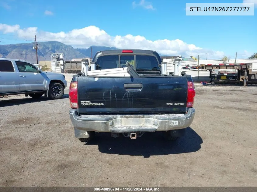 2006 Toyota Tacoma Double Cab VIN: 5TELU42N26Z277727 Lot: 40896704