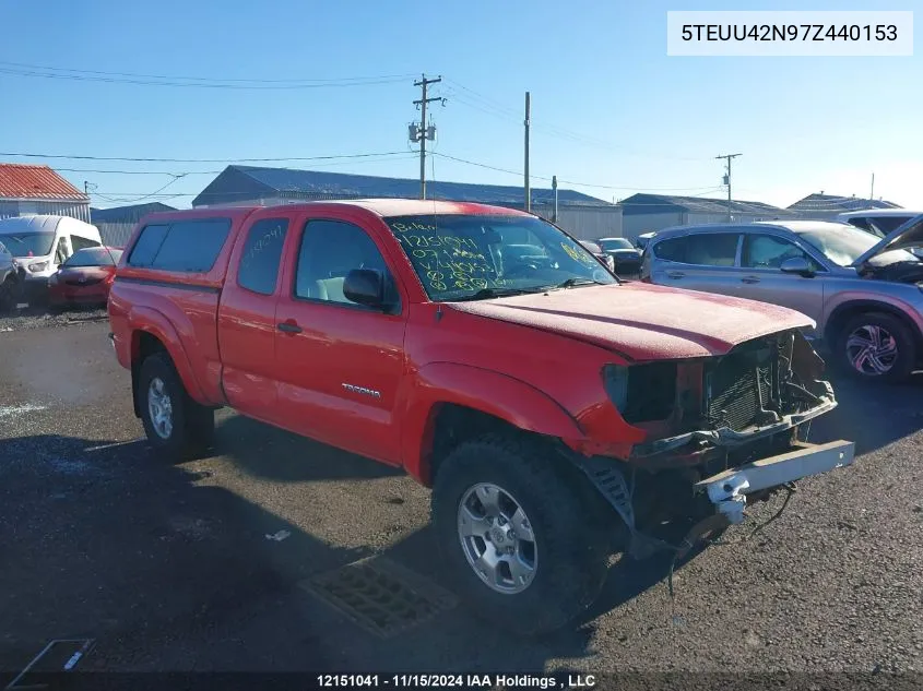 2007 Toyota Tacoma VIN: 5TEUU42N97Z440153 Lot: 12151041