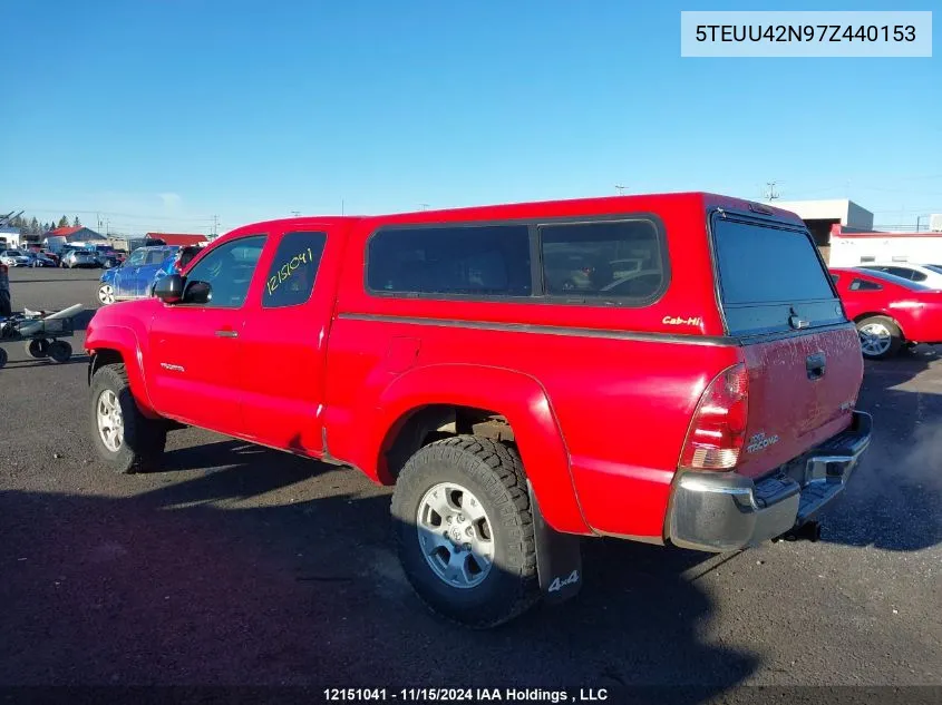 2007 Toyota Tacoma VIN: 5TEUU42N97Z440153 Lot: 12151041