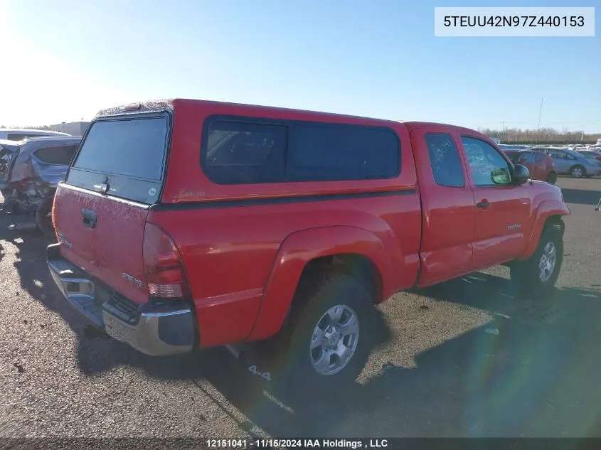 2007 Toyota Tacoma VIN: 5TEUU42N97Z440153 Lot: 12151041