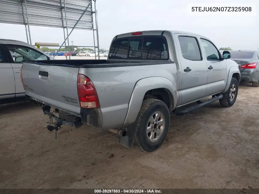 2007 Toyota Tacoma Prerunner V6 VIN: 5TEJU62N07Z325908 Lot: 39297883