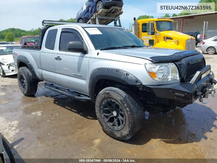 5TEUU42N67Z363595 2007 Toyota Tacoma Base V6