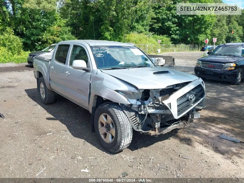 2007 Toyota Tacoma Base V6 VIN: 5TELU42NX7Z465753 Lot: 39750540