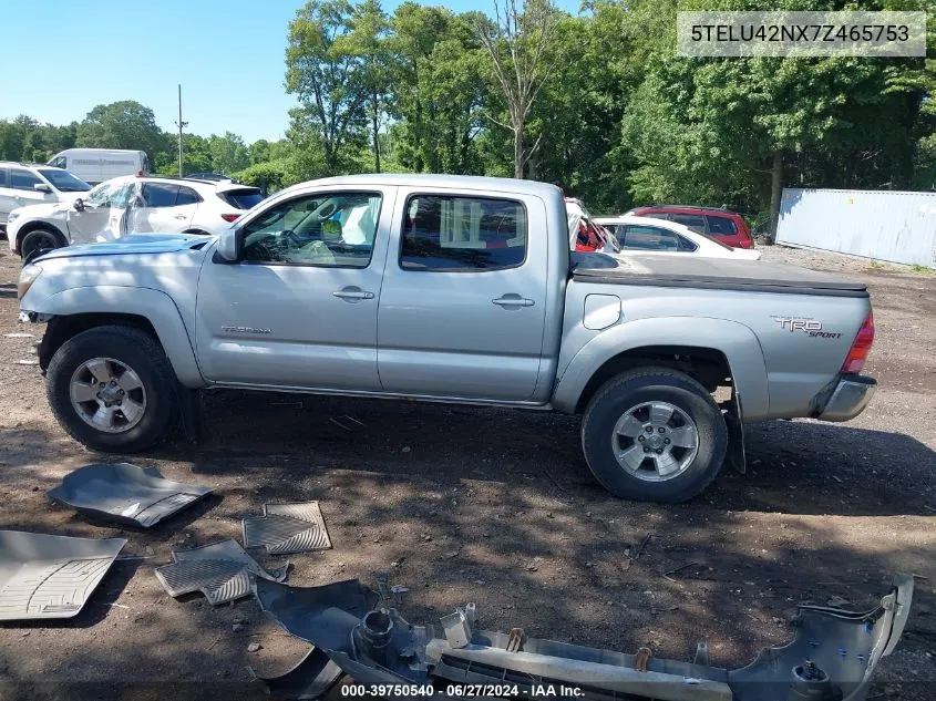 2007 Toyota Tacoma Base V6 VIN: 5TELU42NX7Z465753 Lot: 39750540