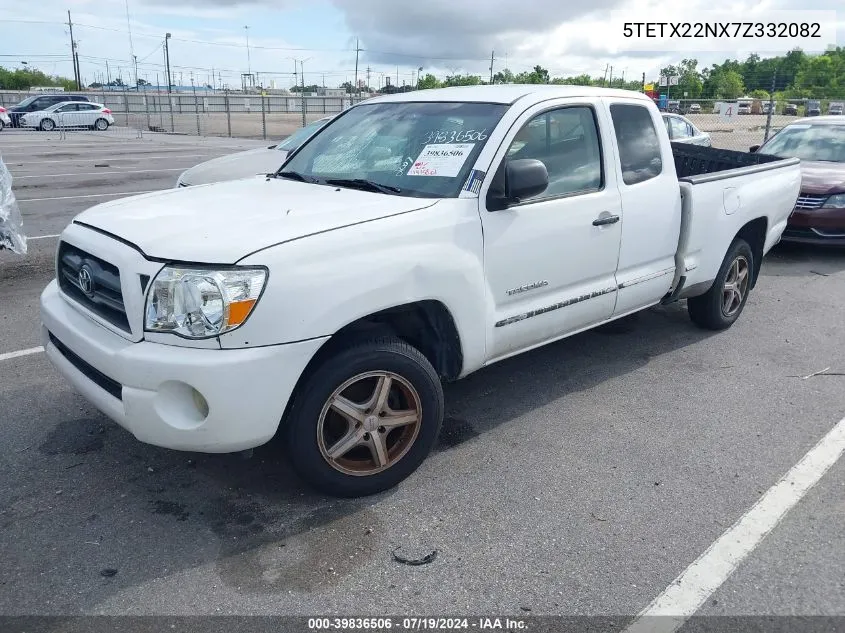 2007 Toyota Tacoma VIN: 5TETX22NX7Z332082 Lot: 39836506