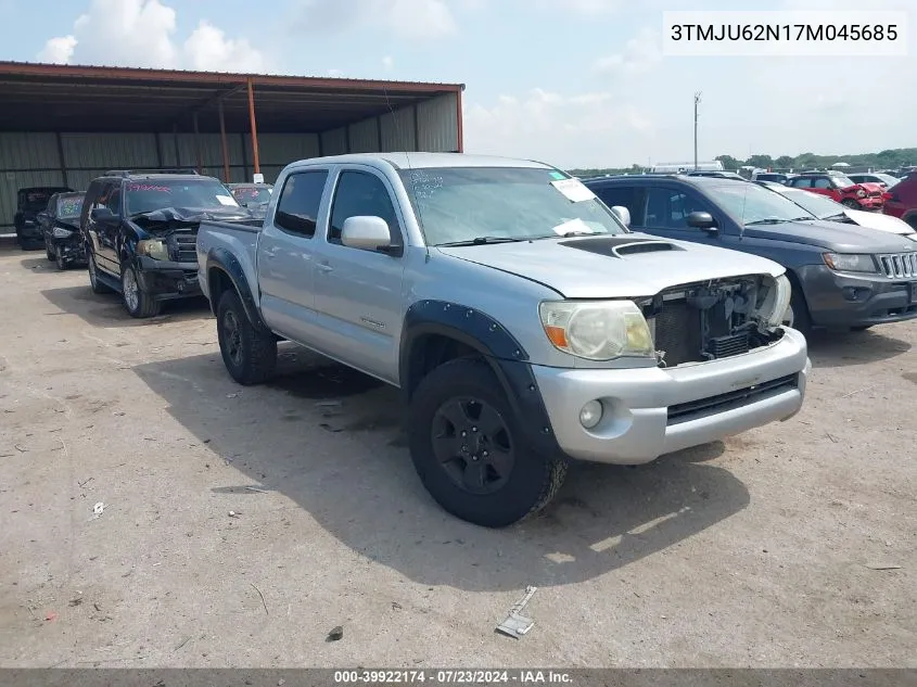 2007 Toyota Tacoma Prerunner V6 VIN: 3TMJU62N17M045685 Lot: 39922174