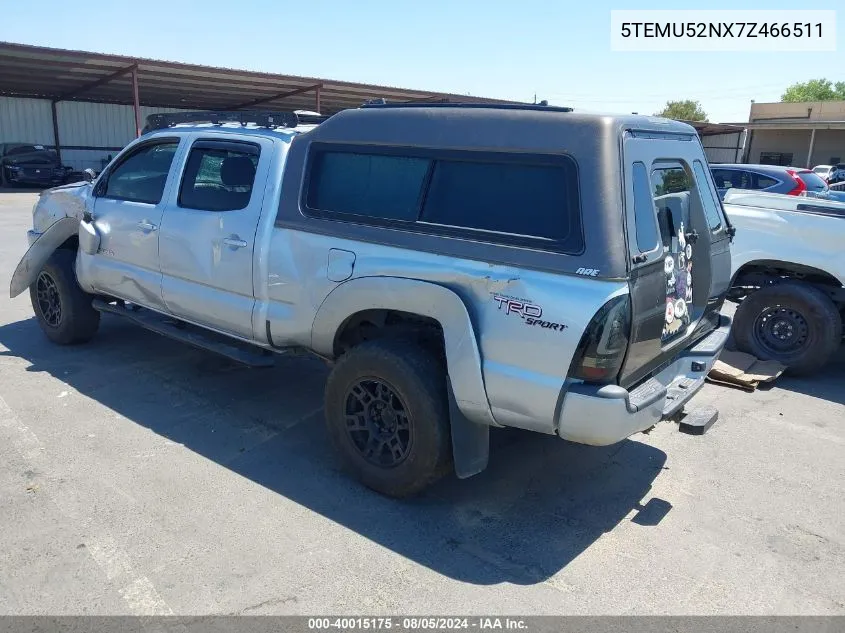 2007 Toyota Tacoma Base V6 VIN: 5TEMU52NX7Z466511 Lot: 40015175